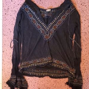 Black embroidered Ecote